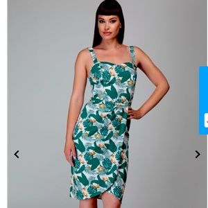 Collectif mainline bird of paradise sarong dress